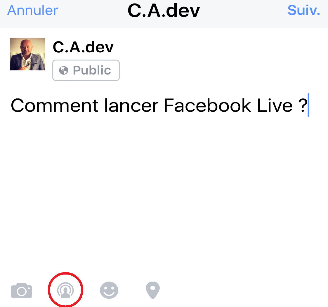 Facebook live